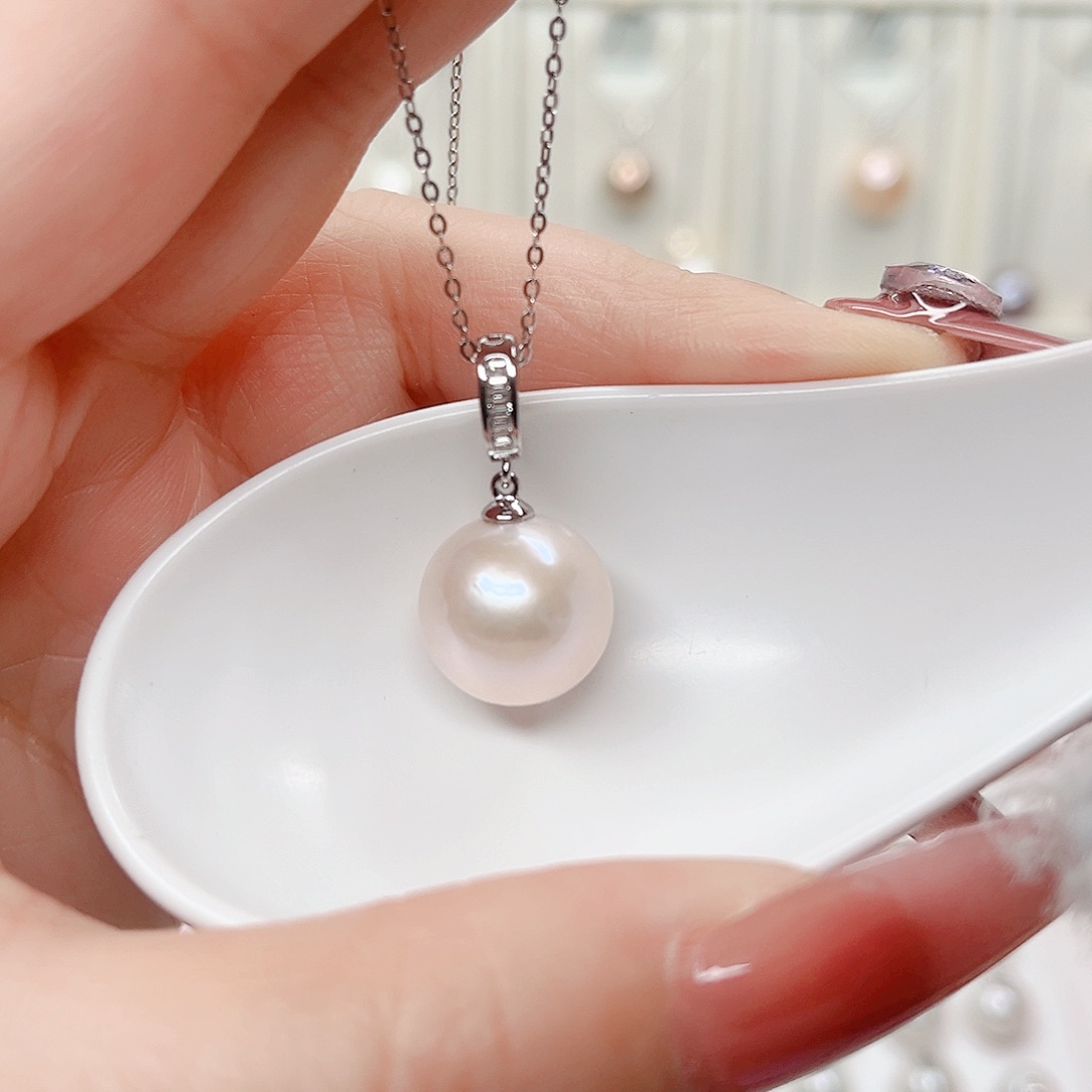 合金淡水珍珠吊坠(赠链)