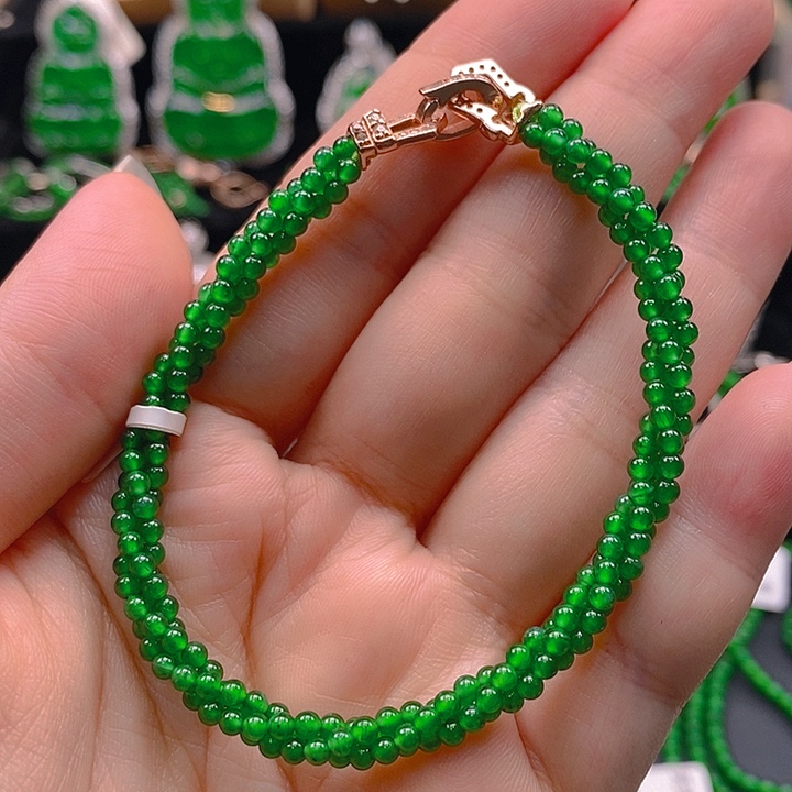 翡翠未镶嵌手链2466555