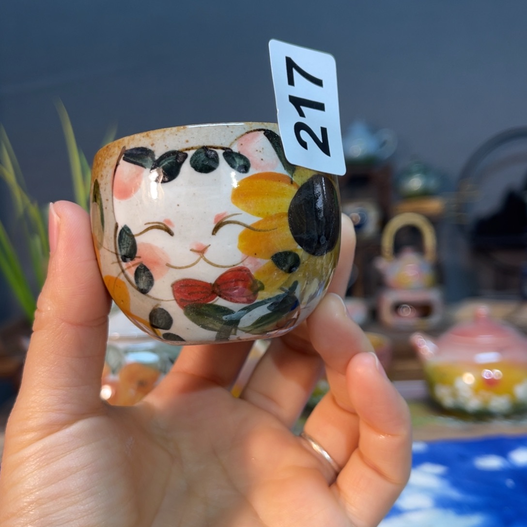 杯素浅陶瓷手工手绘