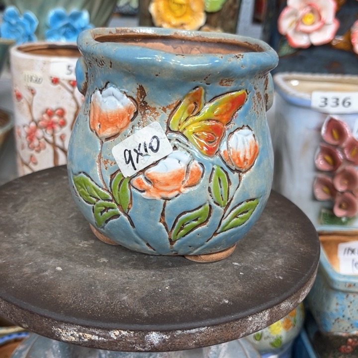 紫砂花盆粗陶材质多肉花盆