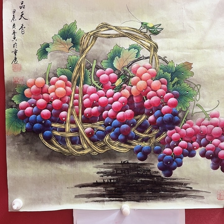 国画黄春香国画一品天香尺寸65*65