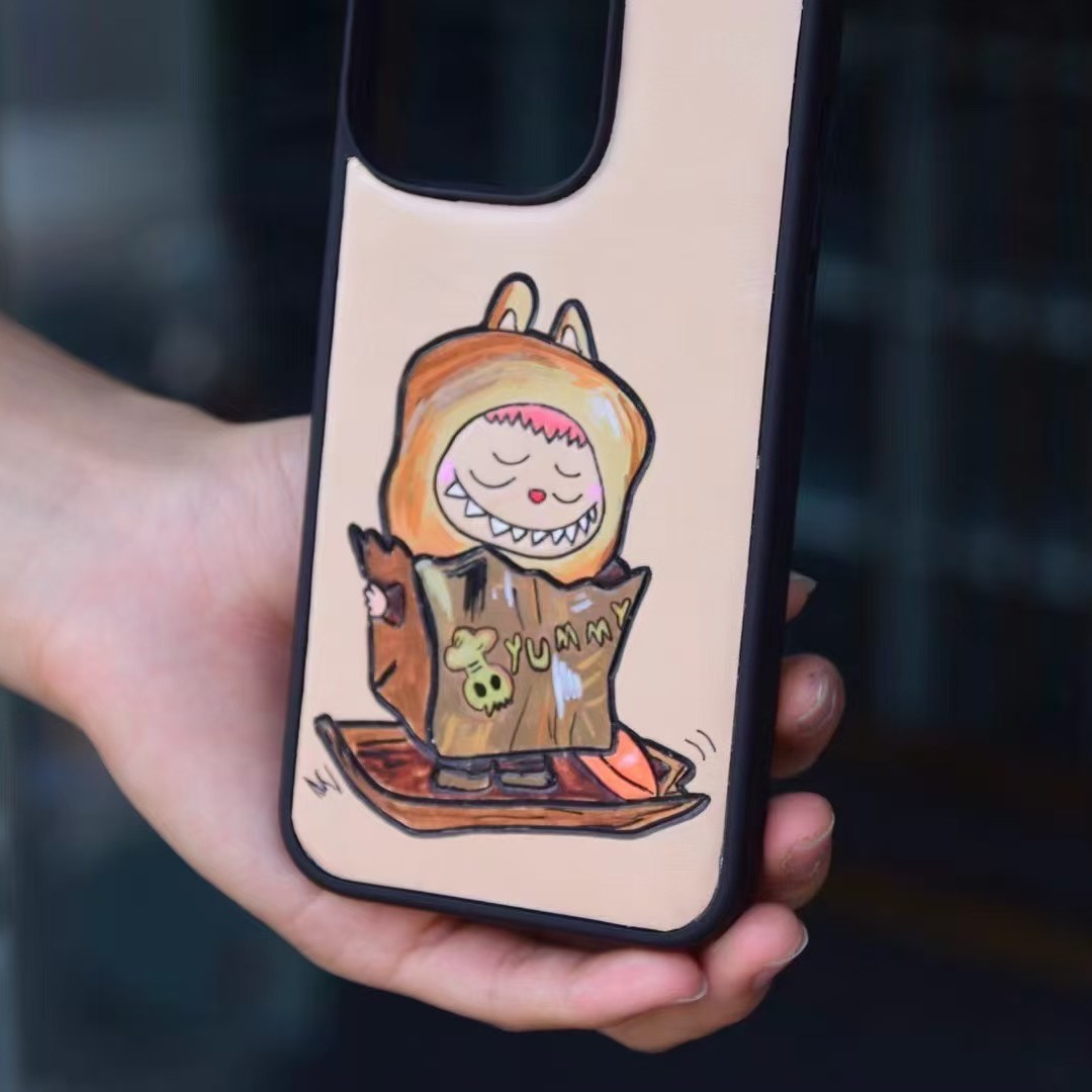 大峰皮堂非遗皮雕小王子手机壳定制