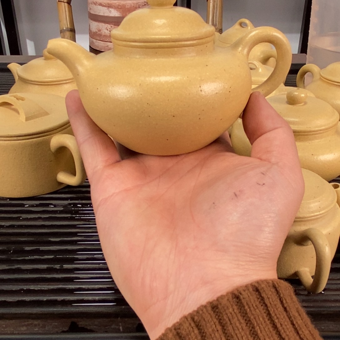 紫砂茶壶本绿莲子容量240毫升