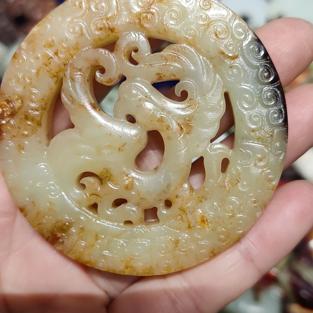 和田玉车挂未镶嵌我**大