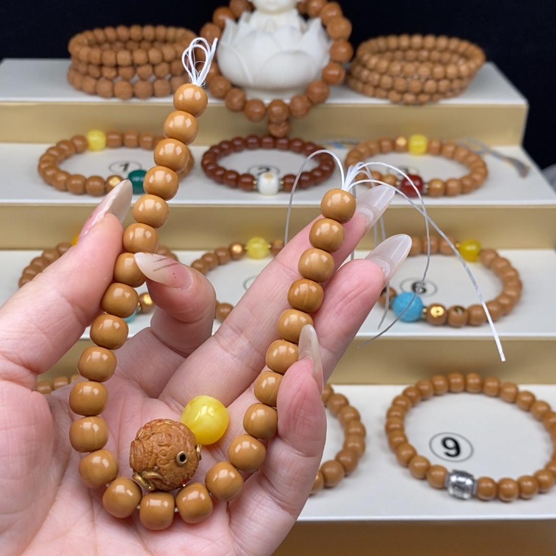 我***子猴头核桃手串全品无瑕