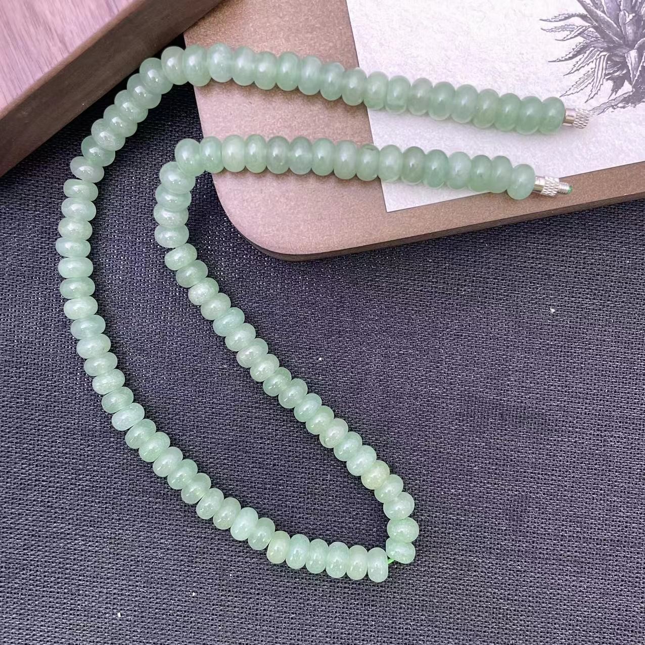  佳玺饰品 103 冰晴水算盘珠 8mm项链 多样性发货