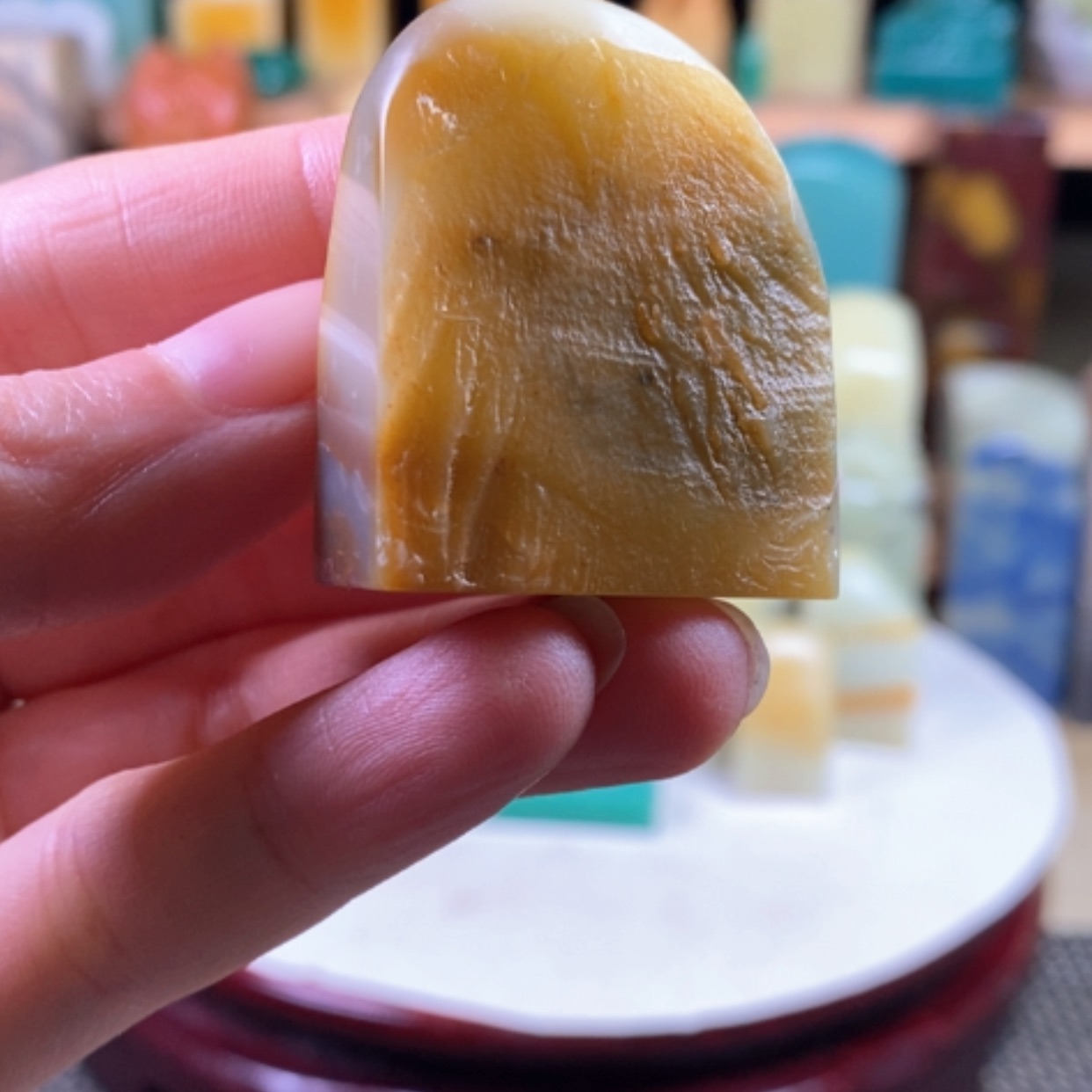 【闪购商品】青田石封门紫檀带皮………….