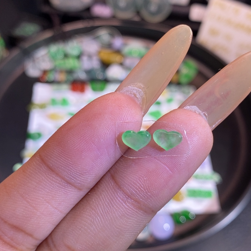 【闪购商品】翡翠挂件未镶嵌爱心