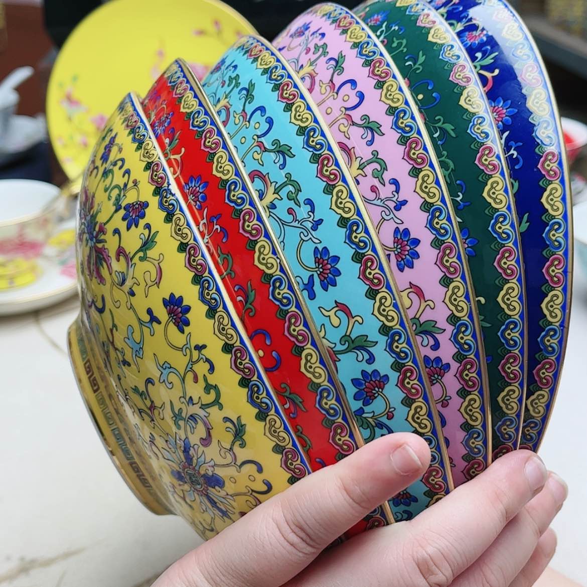 【闪购商品】珐琅8英寸6混锅。。。。。