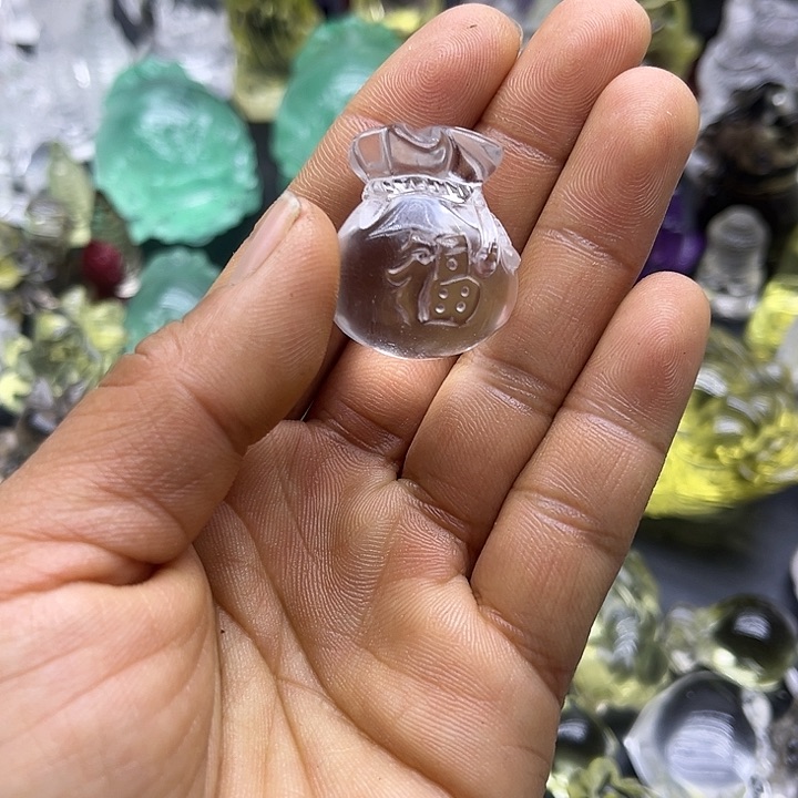 水晶摆件未镶嵌吊坠