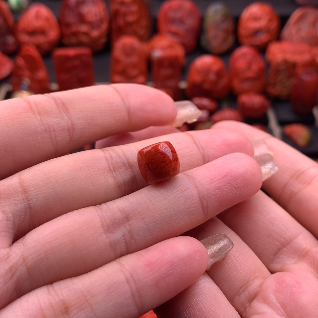 南红玛瑙南红川料直切单珠10.4mm未镶嵌t****2