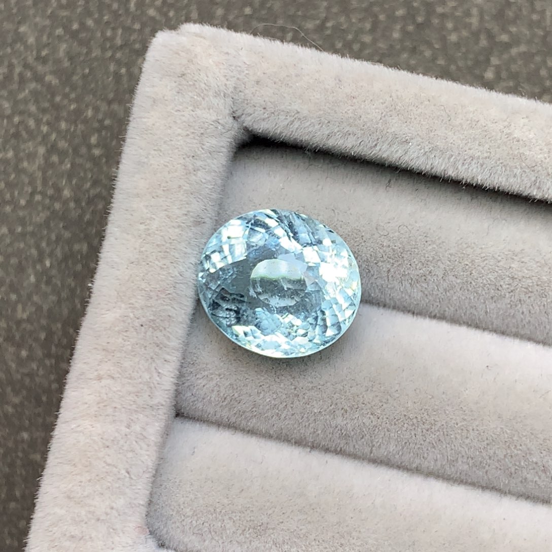 海蓝宝石裸石未镶嵌天然海蓝宝裸石2.81ct