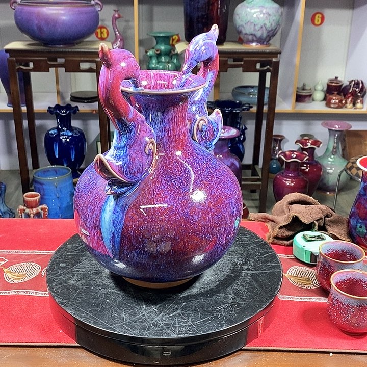 瓶中国神垕精品钧瓷