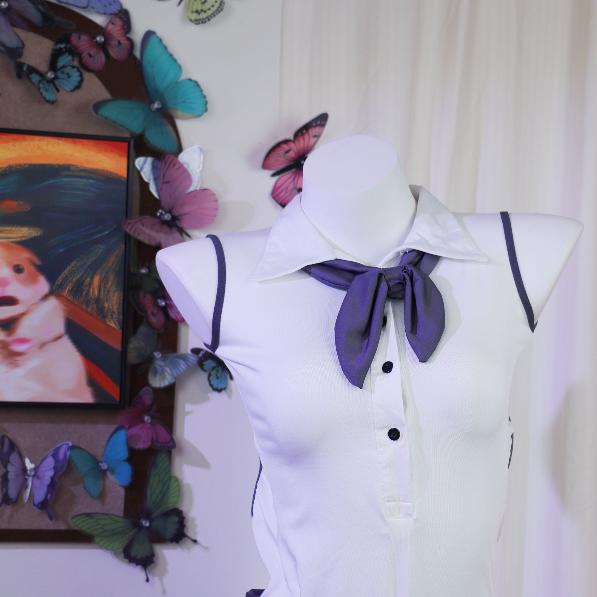 【月光】诱惑睡衣纯欲小胸显大蝴蝶辣妹套装睡裙