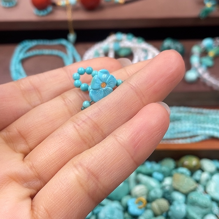 绿松石未镶嵌戒指