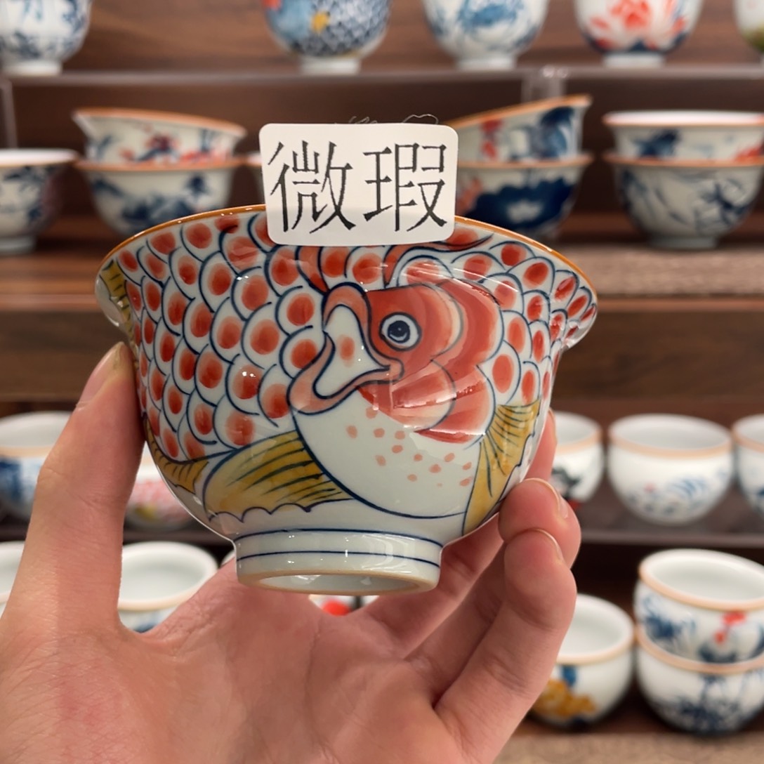 微瑕釉下彩纯手绘