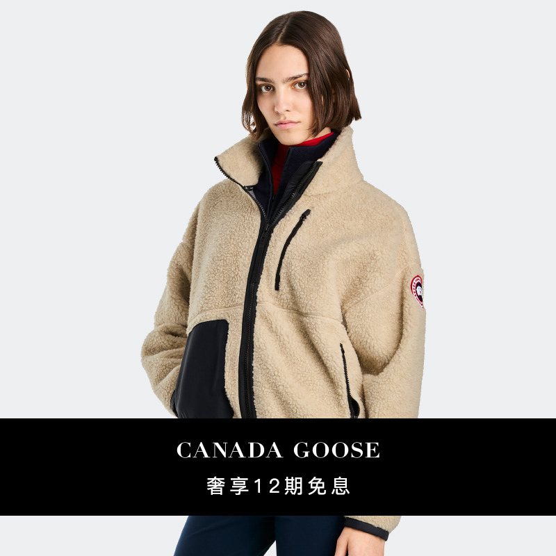 CANADA GOOSE加拿大鹅 Simcoe女士羊毛抓绒夹克抓绒外套 1101W/WB