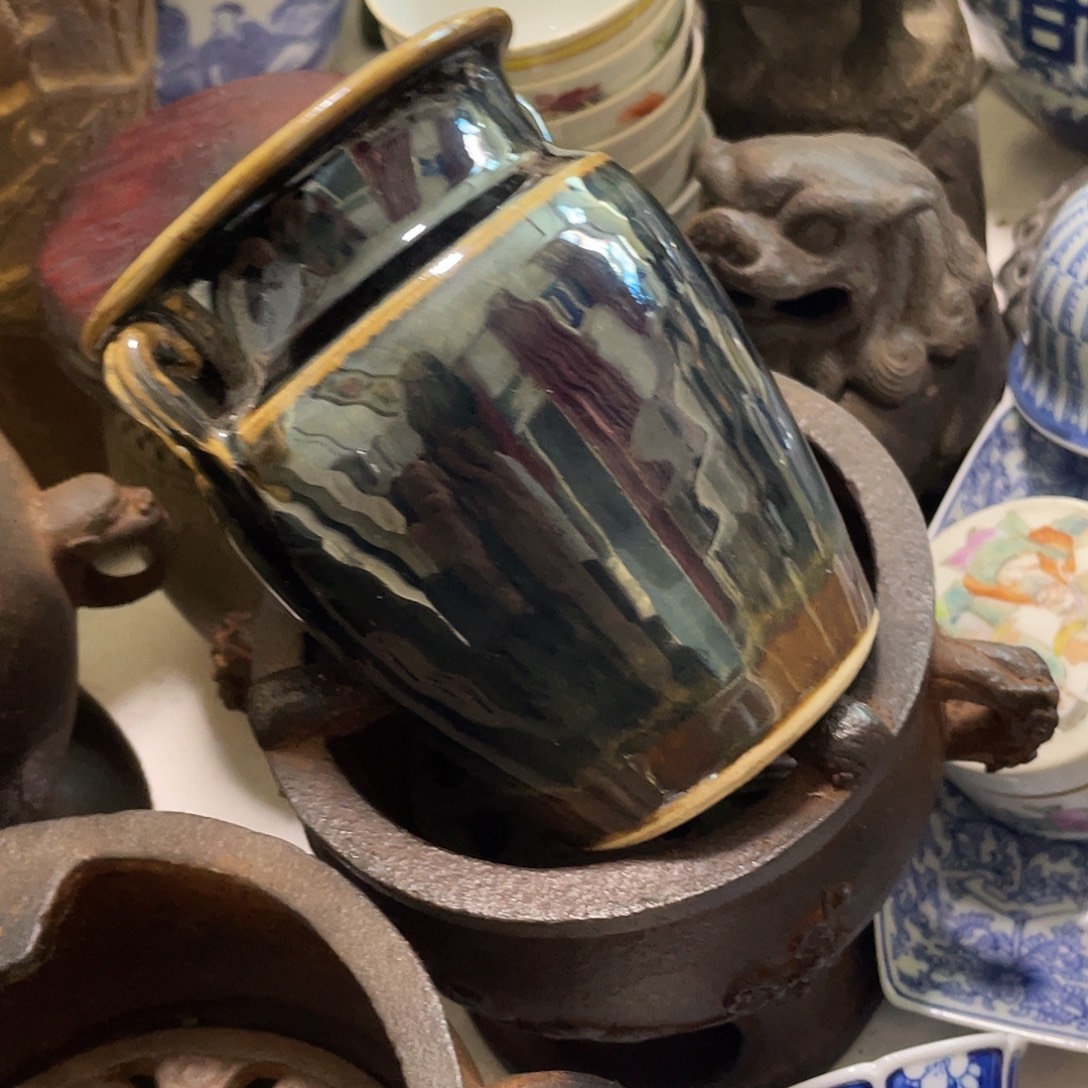 瓷***缘瓷器釉小精品摆件