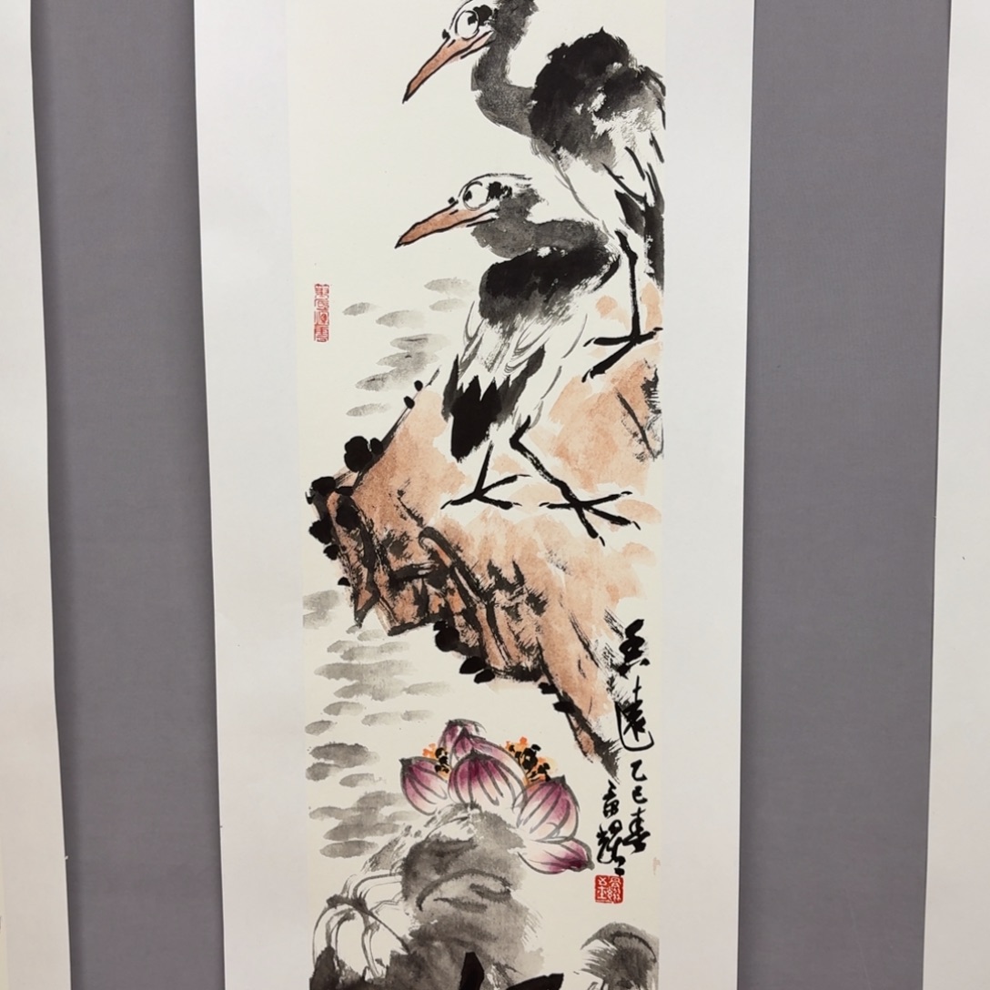 国画艺术家真人手绘