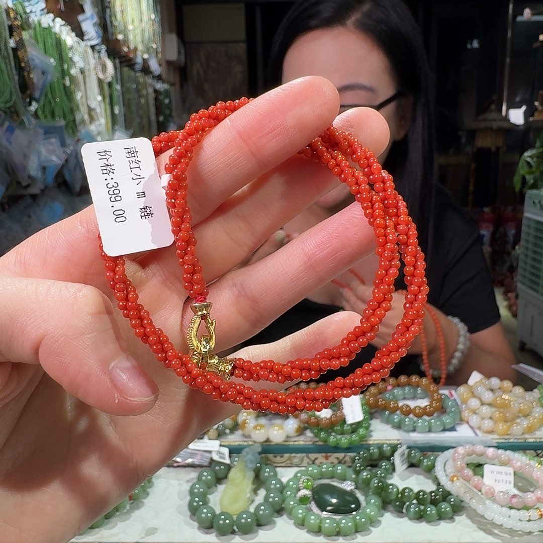 南红玛瑙未镶嵌手链