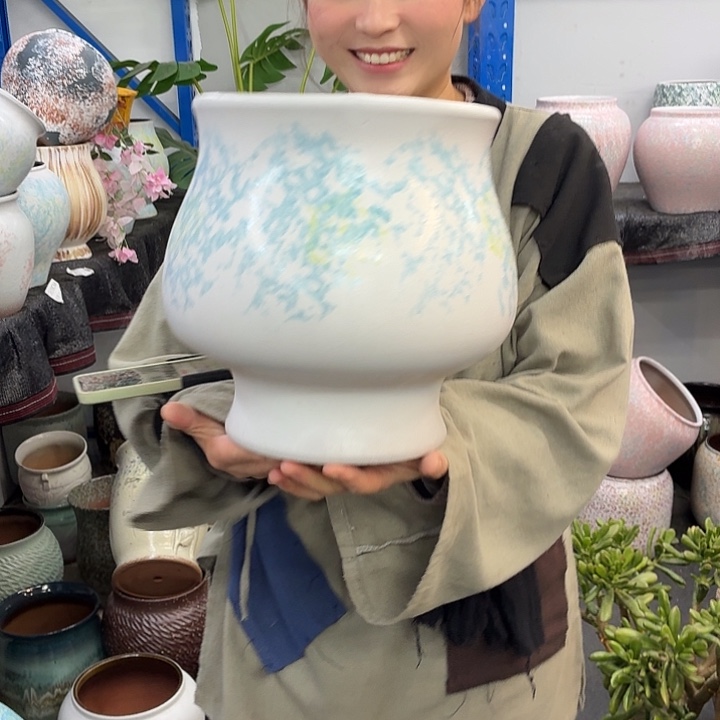 22×26 -粗陶花盆有孔-买买买