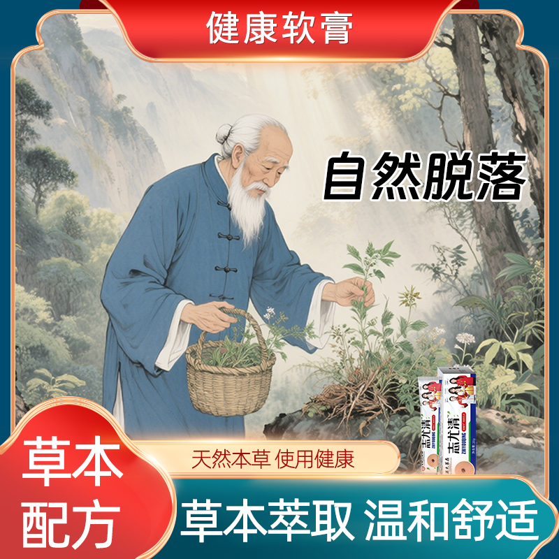ZC-伊嘿-拍一发二植物萃取抑菌膏草本温和不刺激乳膏自然脱落外用