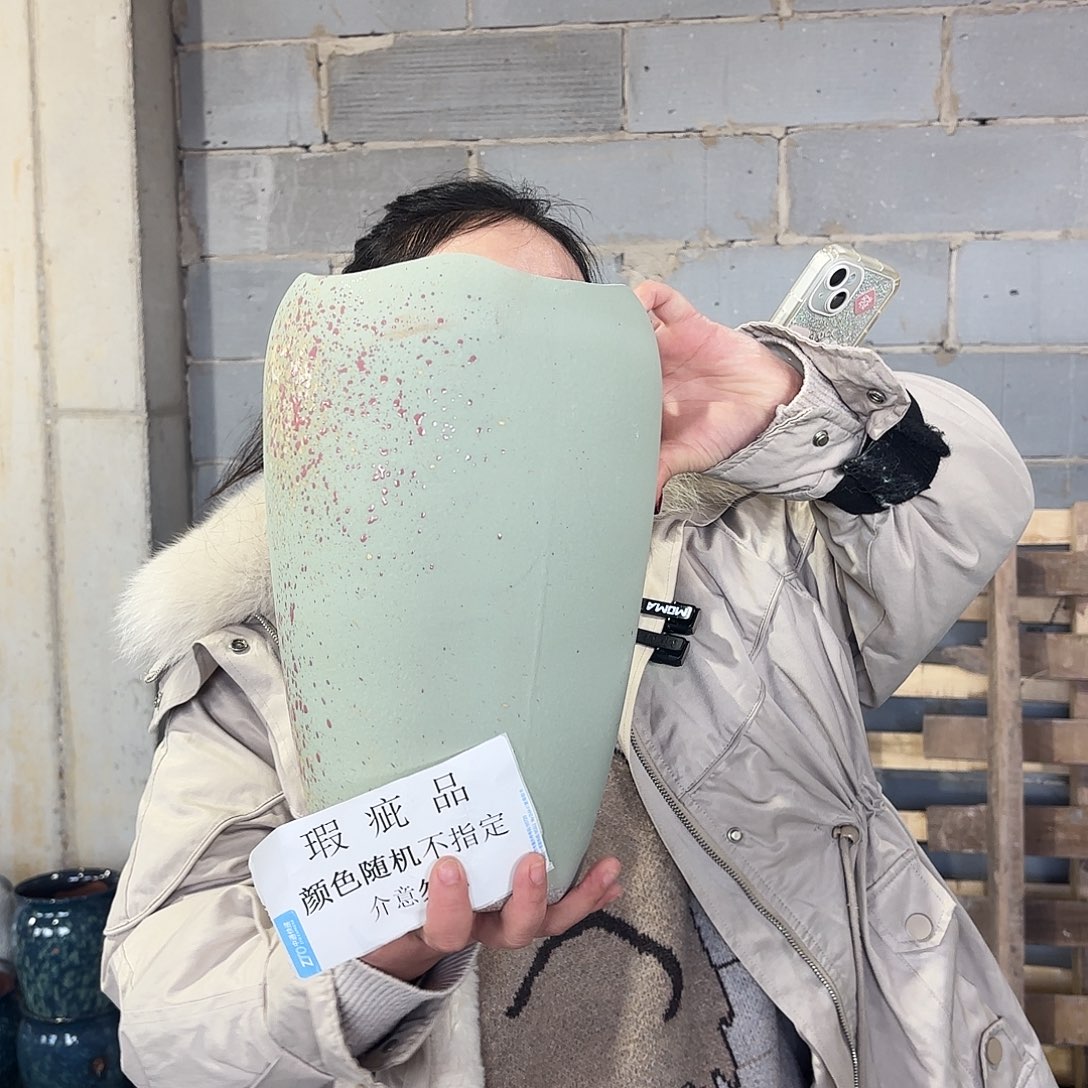 瑕疵一个高31/17红陶