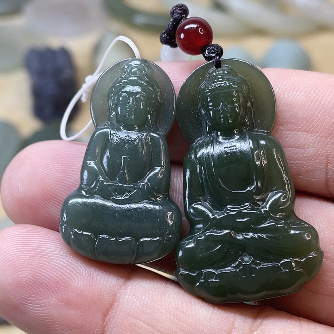 和田玉未镶嵌颈饰