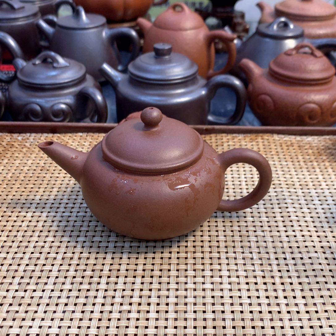 茶壶紫砂宜兴原矿紫泥120cc