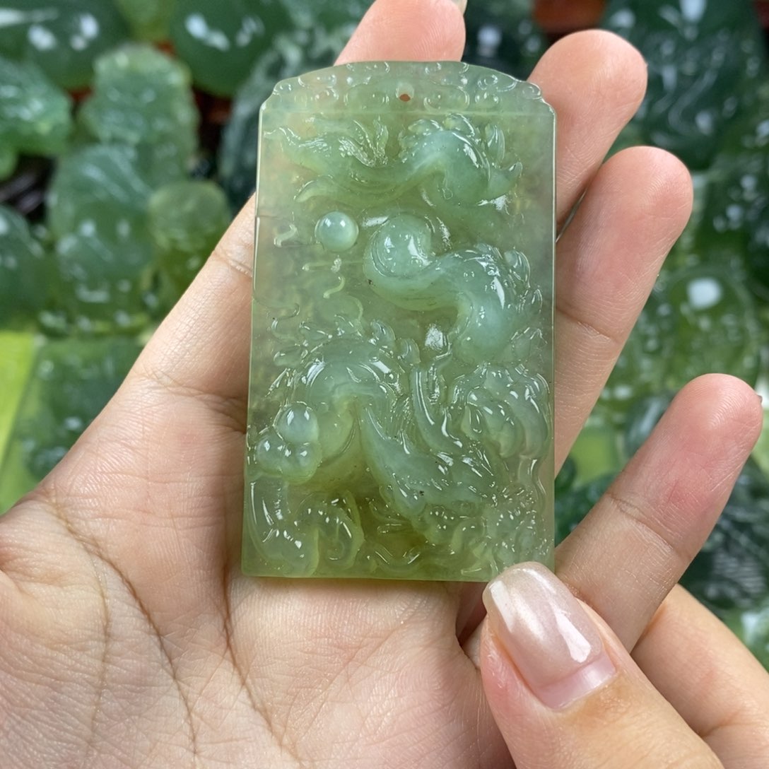 岫玉挂件未镶嵌挂件