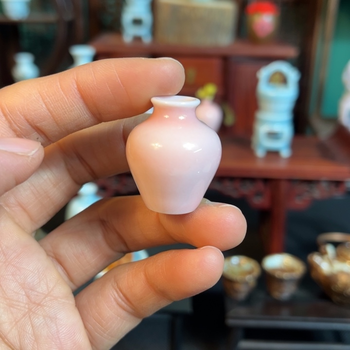 摆件微陶老王迷你花瓶