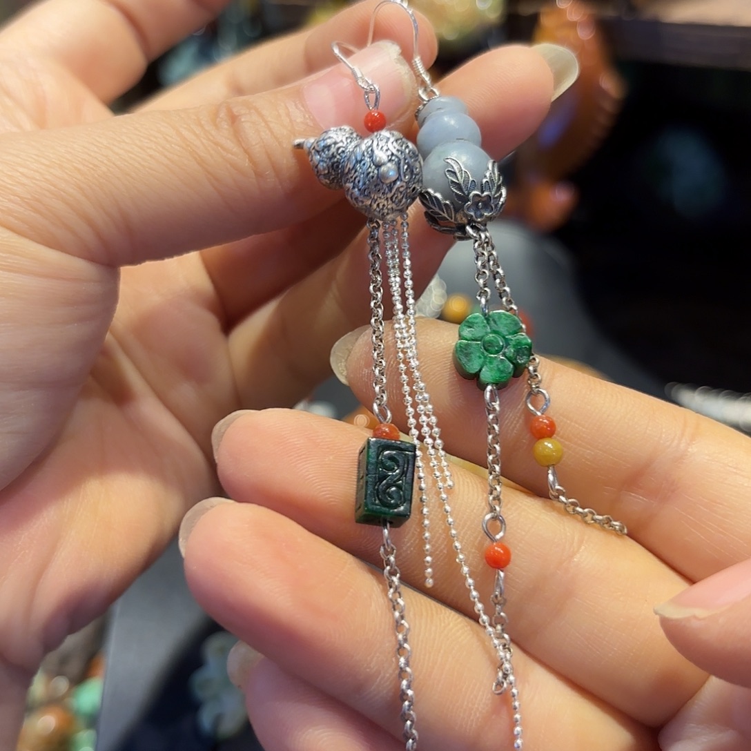 翡翠未镶嵌颈饰原创