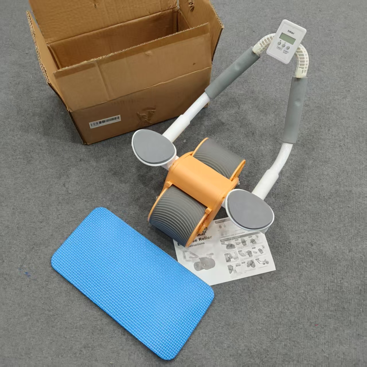 橙色  自动回弹健腹轮