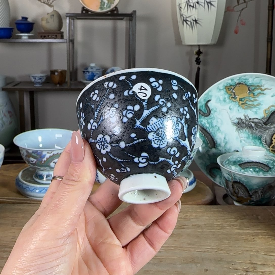 杯景德镇陶瓷柴烧多人