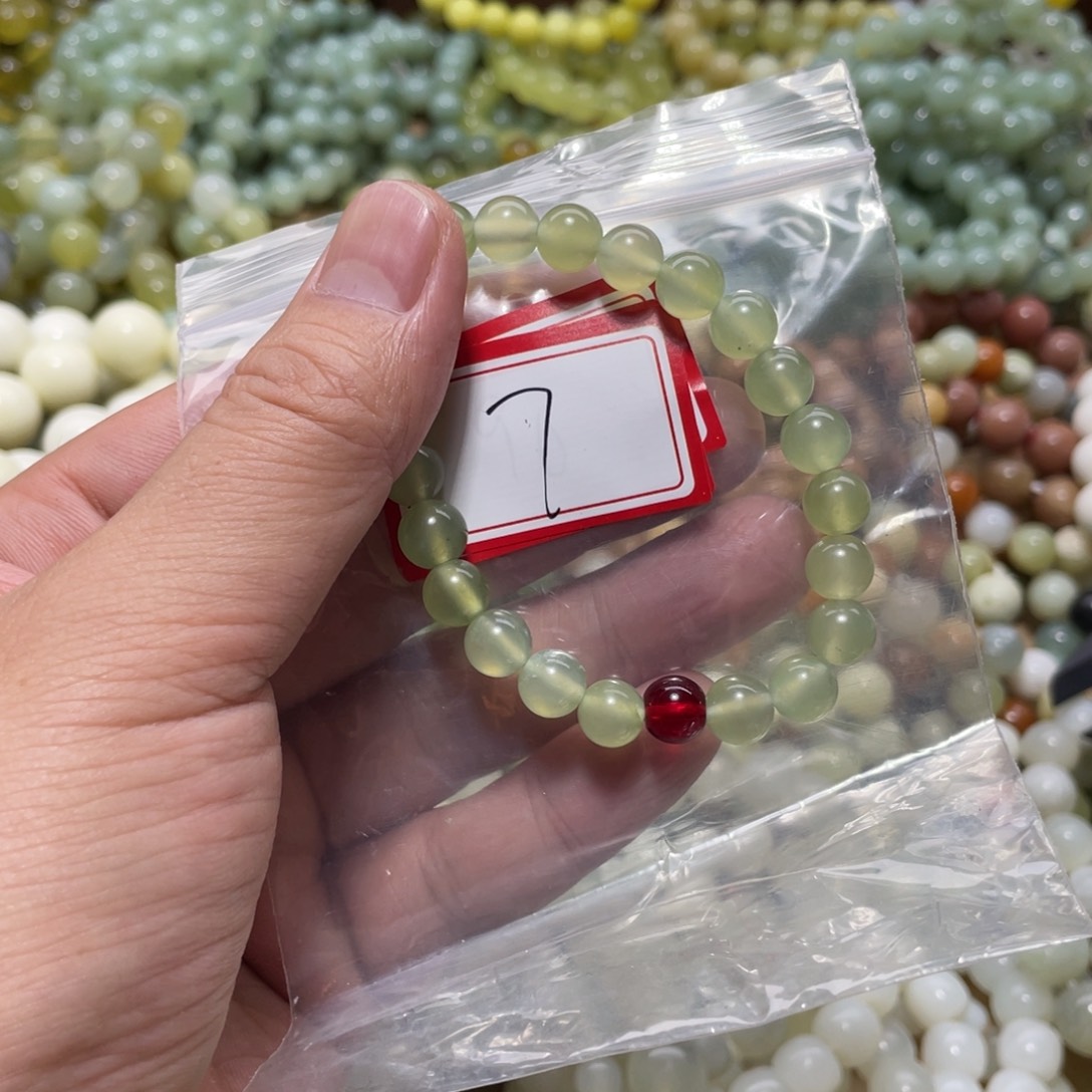 蛇纹石玉未镶嵌手链