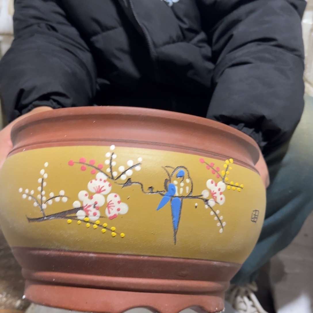 紫砂花盆口径30厘米