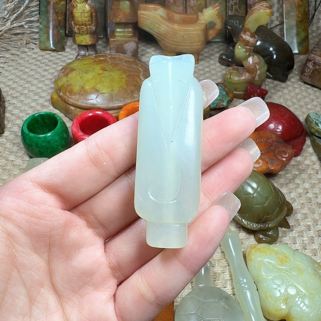 白玉菩提吊坠挂件