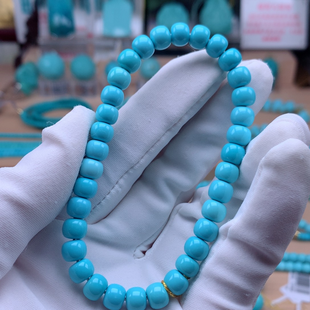 绿松石未镶嵌珠宝奇石6.6mm