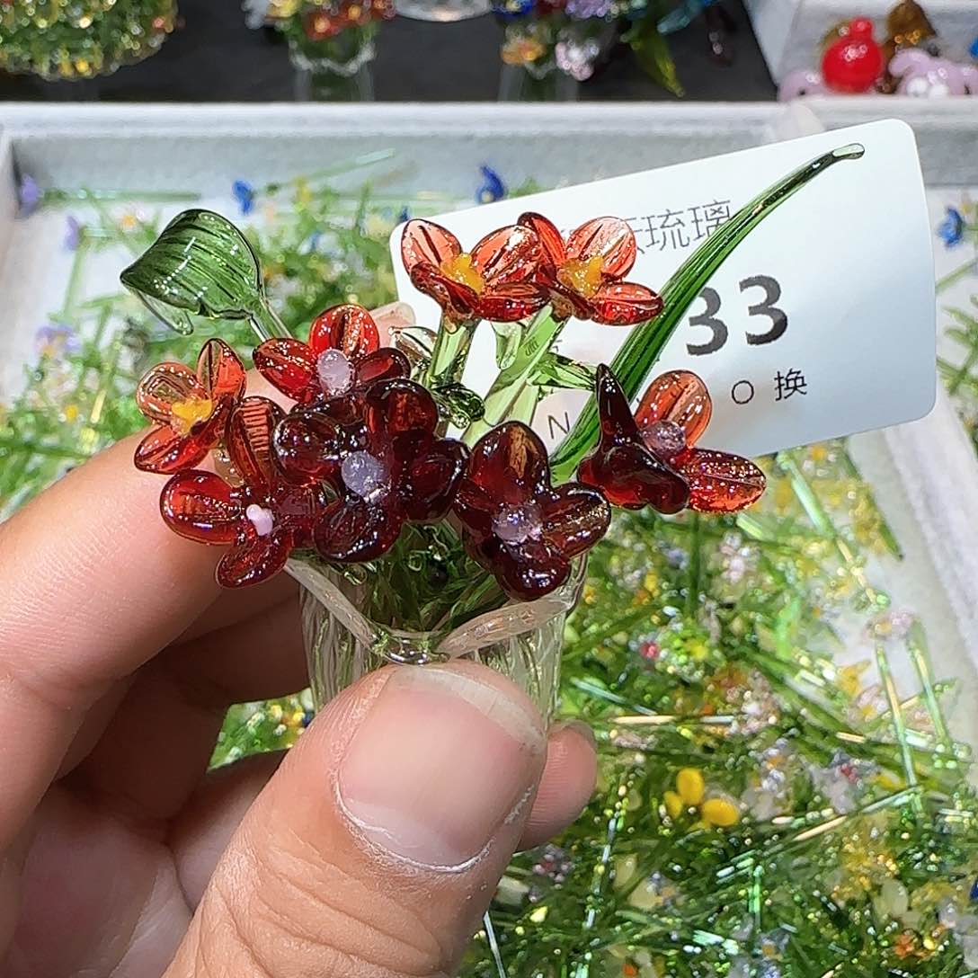 琉璃手工艺品133小花