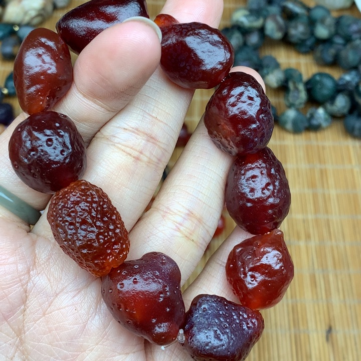 玛瑙/玉髓珠宝半成品未镶嵌可*