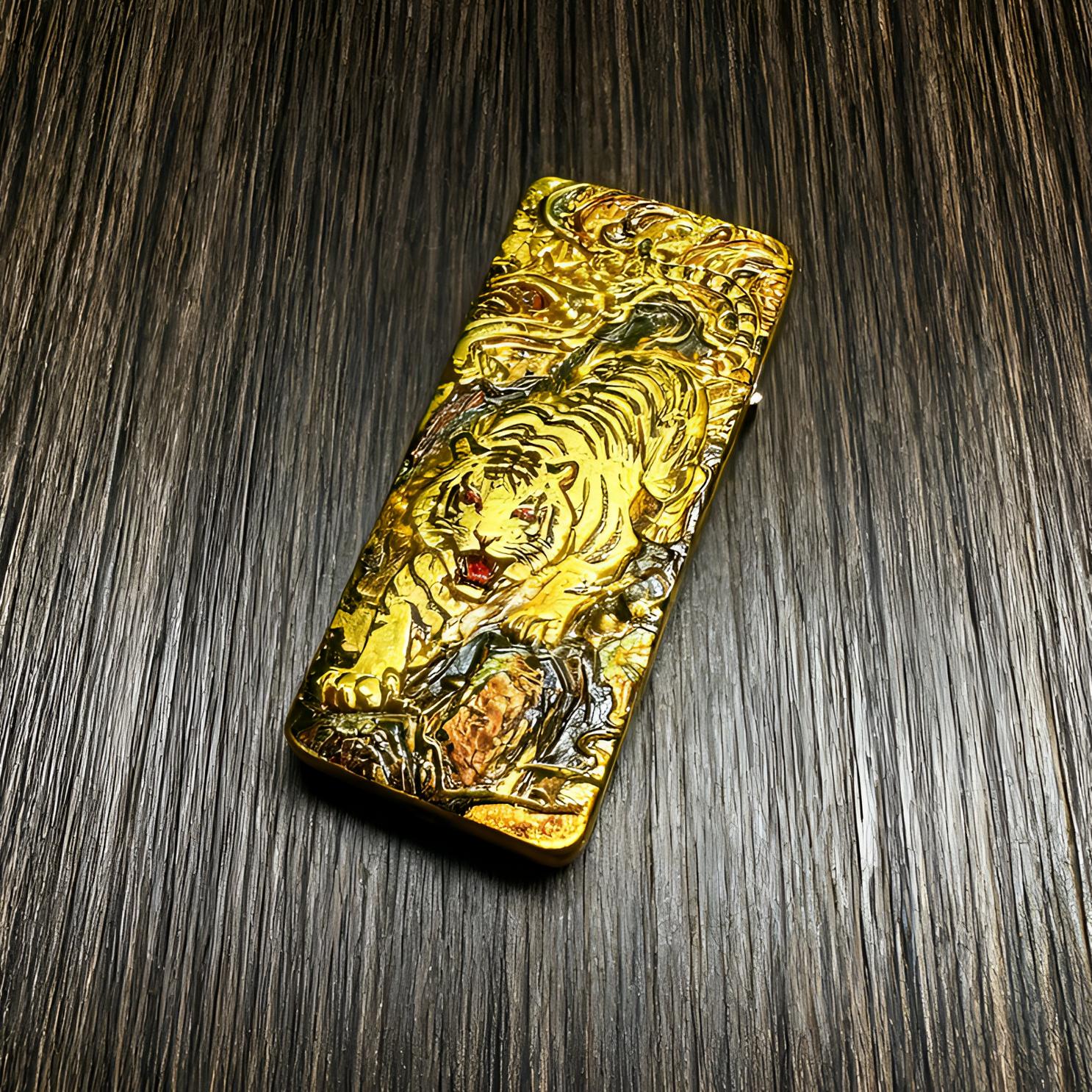 超薄鎏金青龙白虎窄机 煤.油机（配官方礼盒保卡）Y