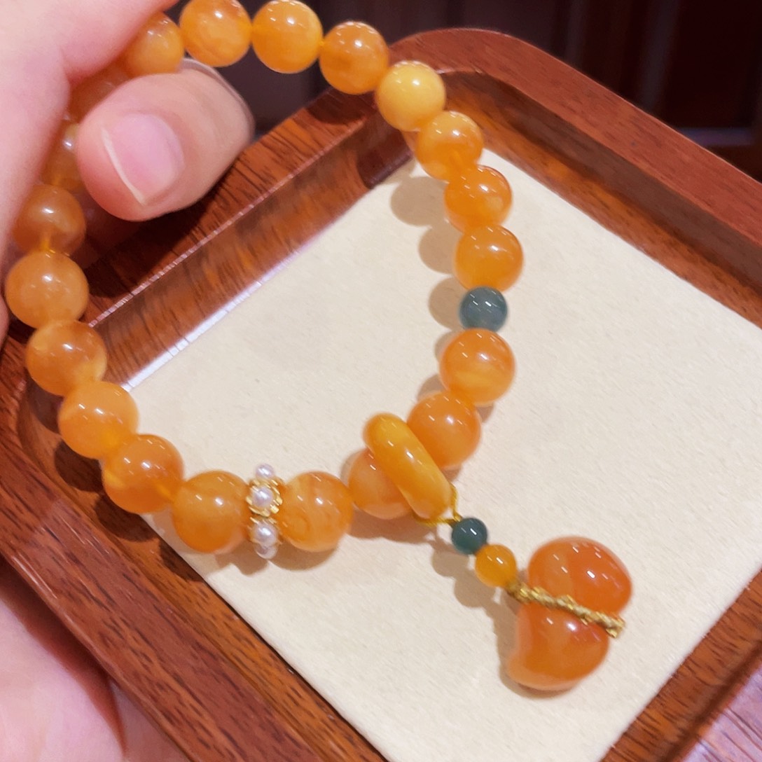 蜜蜡手链未镶嵌手串