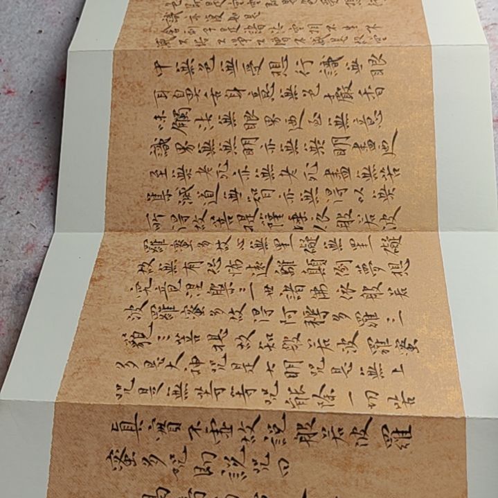 书法王宝良老师精品小楷册页心经20*54