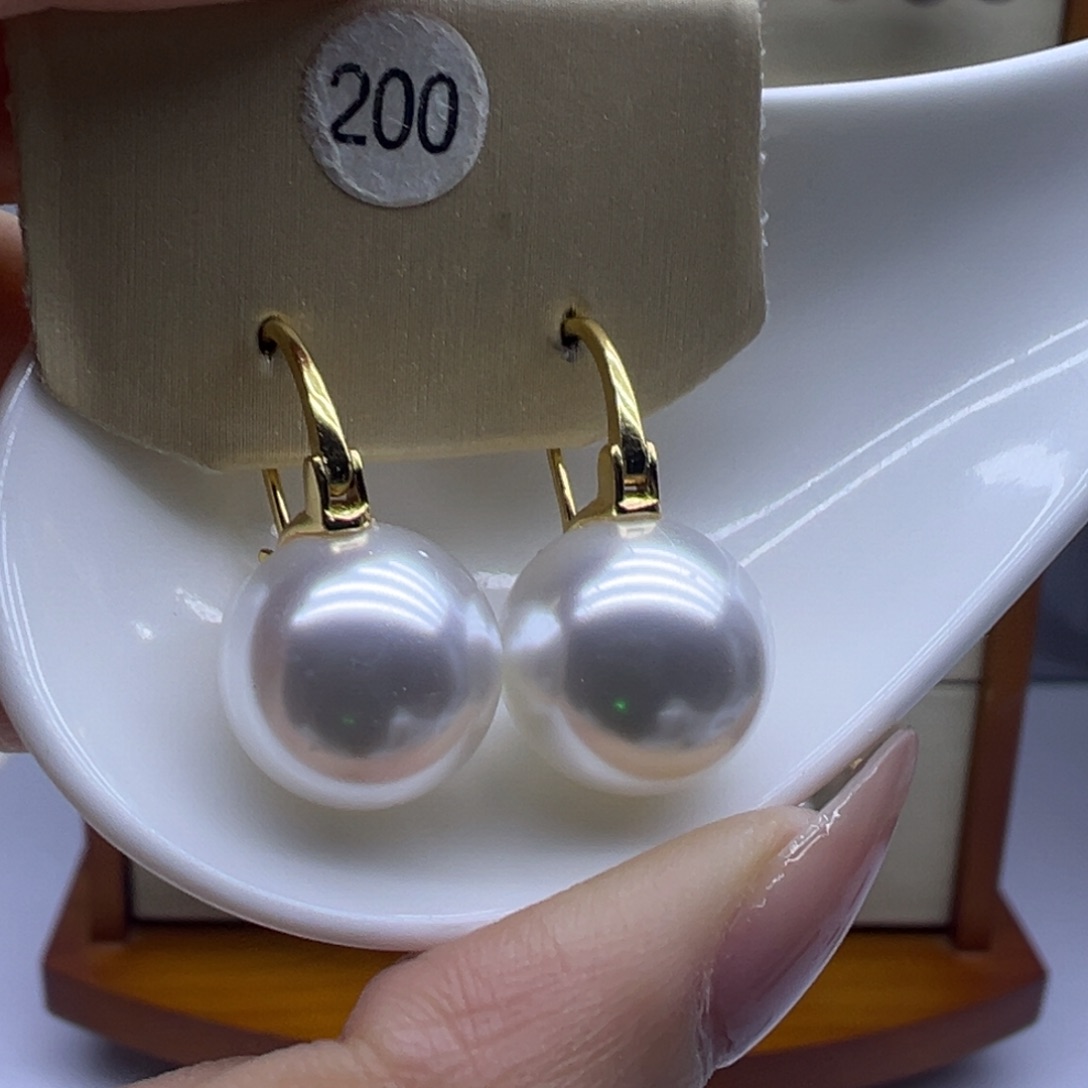 耳饰淡水珍珠银S925镶嵌