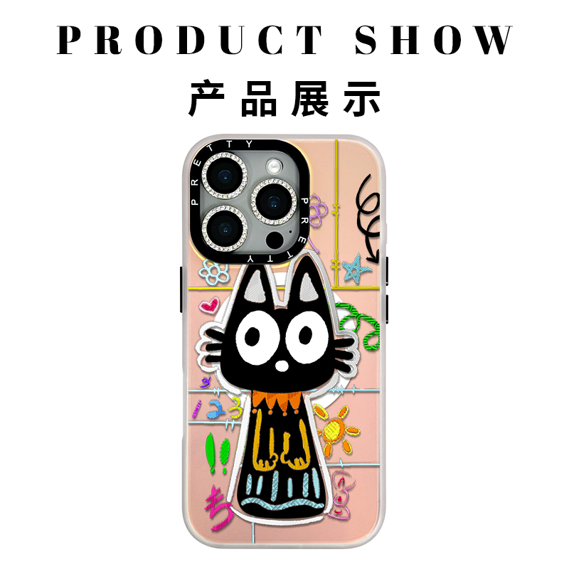 适用苹果iphone16promax高级鎏金手机壳16/15/14/13新颖炫彩潮牌