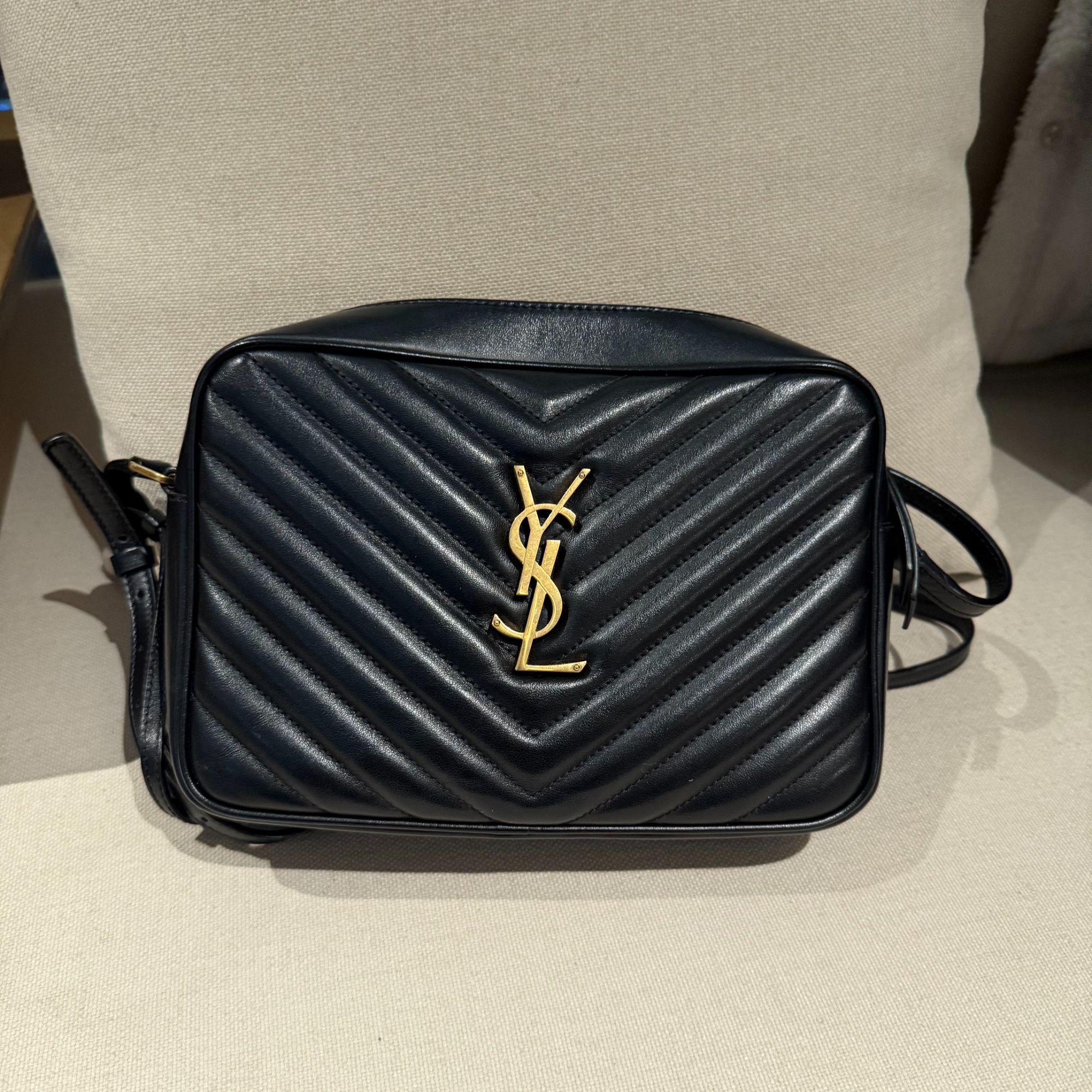 95新 YSL/圣罗兰 1208 2587 圣罗兰黑色相机包