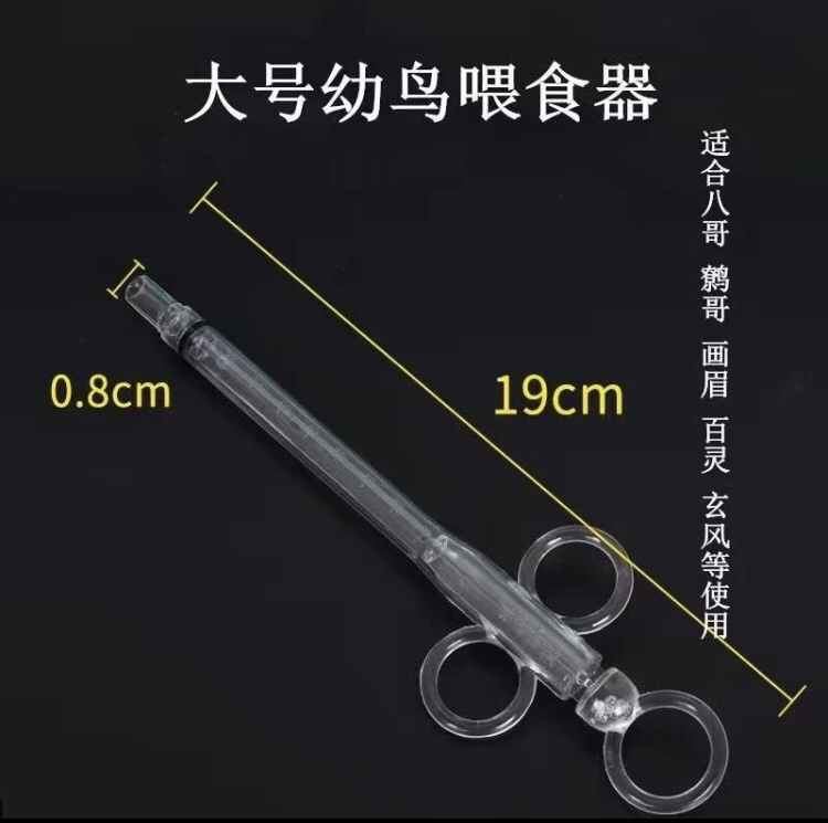 手养幼鸟喂食器八哥鸟幼崽喂食器小黑八小海八雏鸟喂食器喜鹊打食