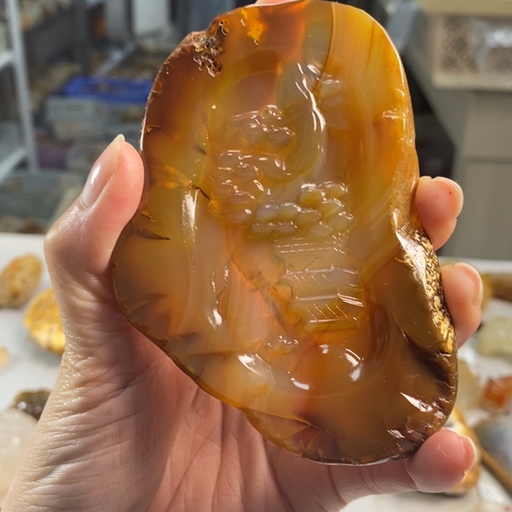 玛瑙/玉髓吊坠(不含链)未镶嵌