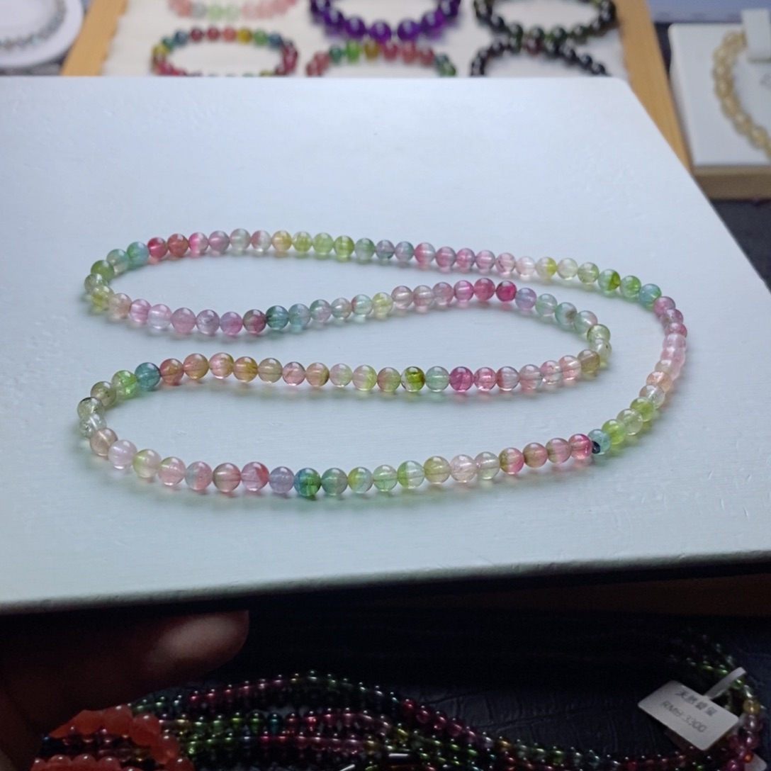 碧玺碧玺手链未镶嵌