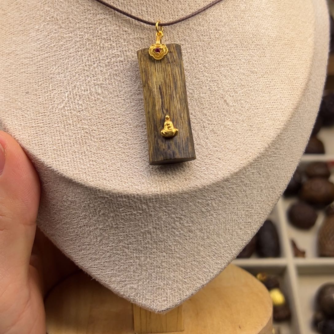 清***欢银S925无事牌随行脖挂配饰